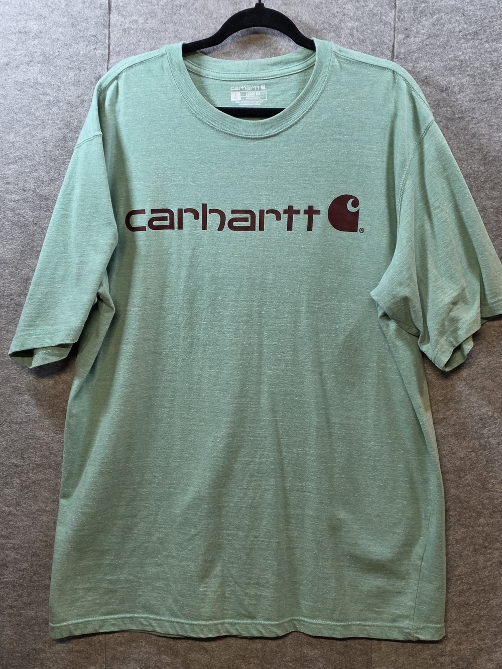 Carhartt Men's Short Sleeve Logo Tee — Sage Green